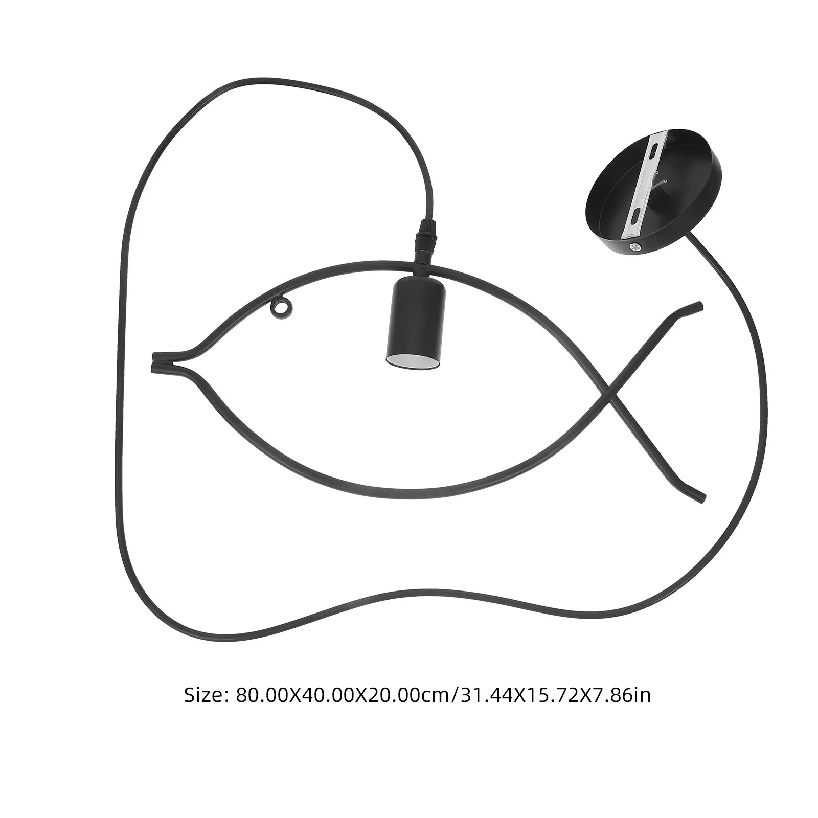 قابل للتعديل شكل السمكة الحديد المطاوع الثريا الإبداعية الحديثة مصباح السقف لغرفة المعيشة غرفة الطعام غرفة نوم ضوء الزخرفية