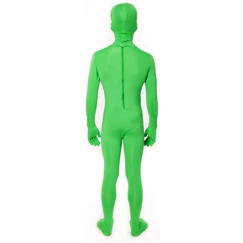 Halloween Kids Adult ET Alien Cosplay Costume Zentai Jumpsuits Green ET Alien Mascot Carnival Masquerade Bodysuit Suit