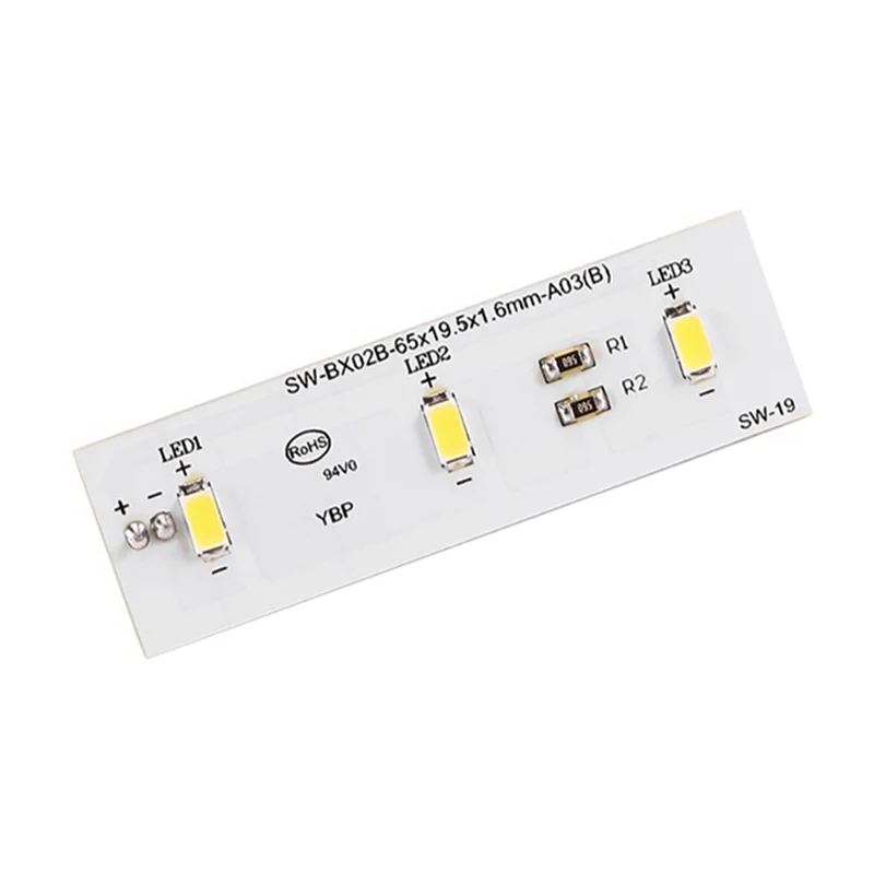 2PCS SW-BX02B Refrigerator Replacement LED Light Board ZBE2350HCA Light Bar SW-BX02B