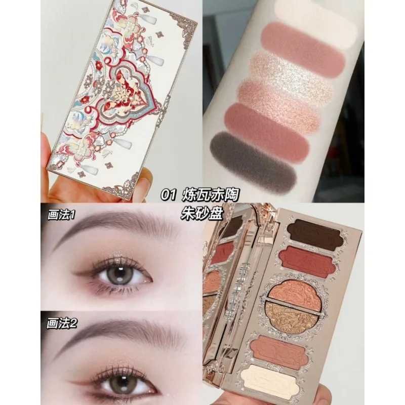 フラワーノウズリトルエンジェル 6 色アイシャドウマットシマーパールグリッター防水高着色ロングラスティングメイクアップ