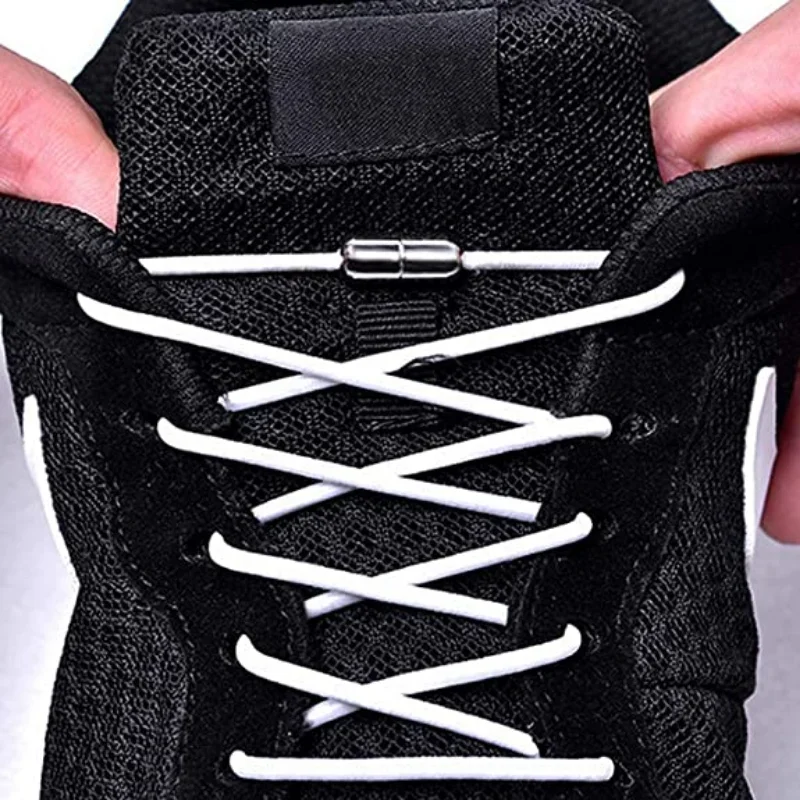 Shoelaces Semicircle Buckles No Tie Buckle Connector for Shoes Sneakers Shoelace Quick Tie Shoe Laces Metal Capsule Ties Lock