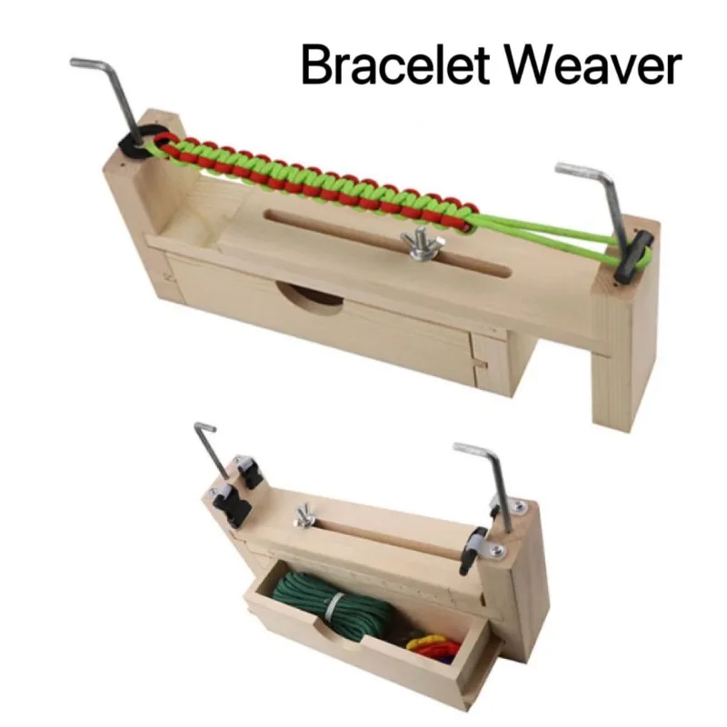 

Модернизированная модель браслета из паракорда, выдвижной деревянный каркас, инструмент для вязания, сделай сам, ручная веревка, ожерелье, фиксированный вспомогательный инструмент Бога