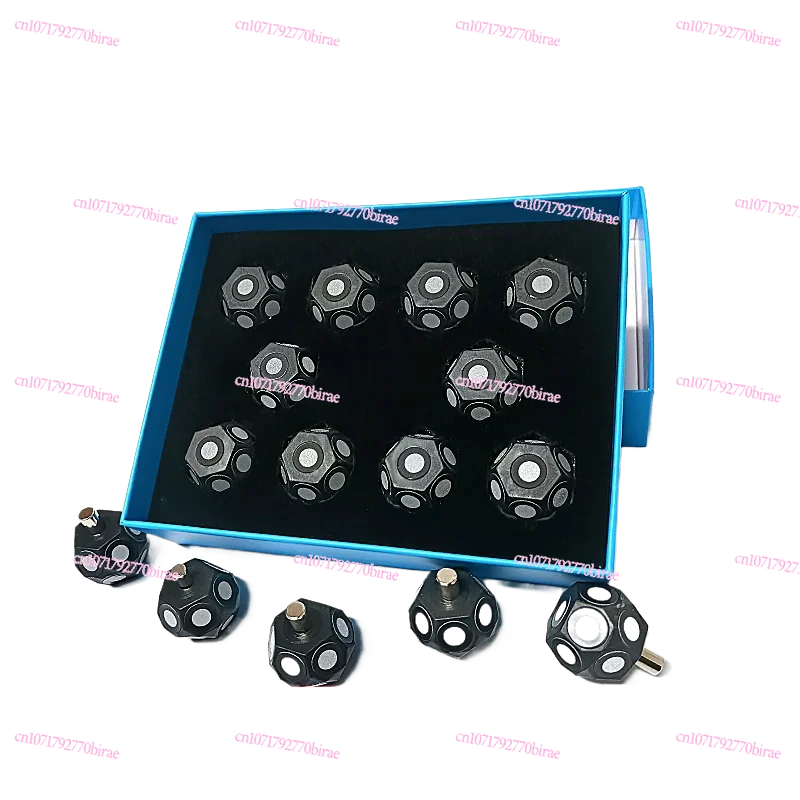 3D Scanning of Spherical Multi-sided Shapes with 3D Scanners, Marking Points, Handheld High-reflective Markers, Target Points, A