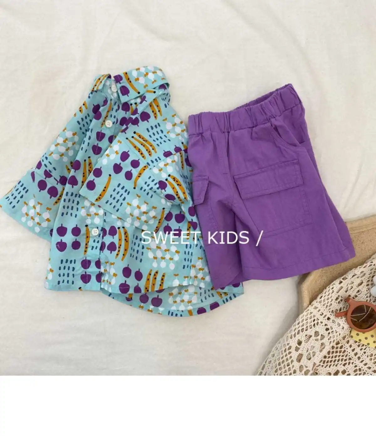 Summer New Boys Suit Cotton Short Sleeve Shirt Shorts 2 Piece Set Kids Fashion Clothing Children Casual Outfit