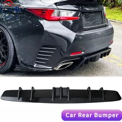 LAICY 84CM For Lexu RC F RC200t RC300 RC350 Car Rear Diffuser Fin Bumper Lip Splitter Spoiler Chassis Deflector Lip Kit Carbon
