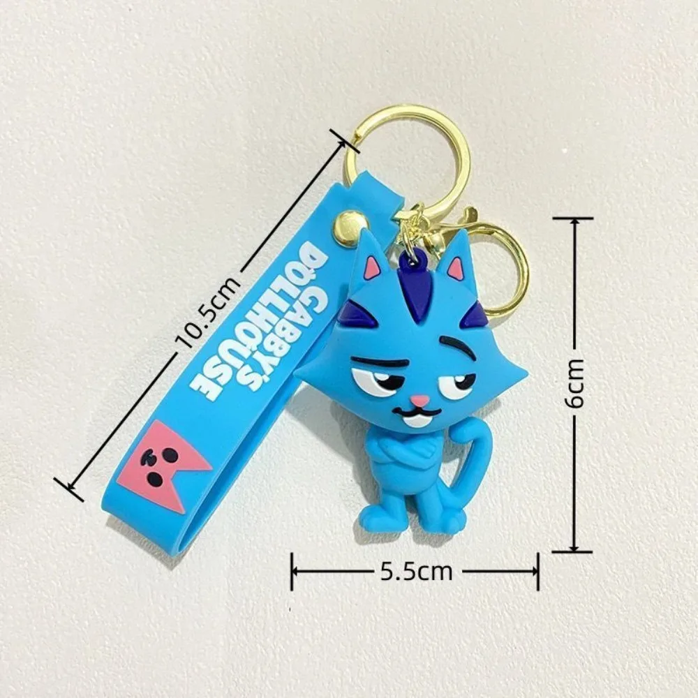 Hot Anime Gabby Dollhouse Keychain Model Doll For Things Bag Ornament Mermaid Cat Dolls Halloween Christmas Day Birthday Gifts