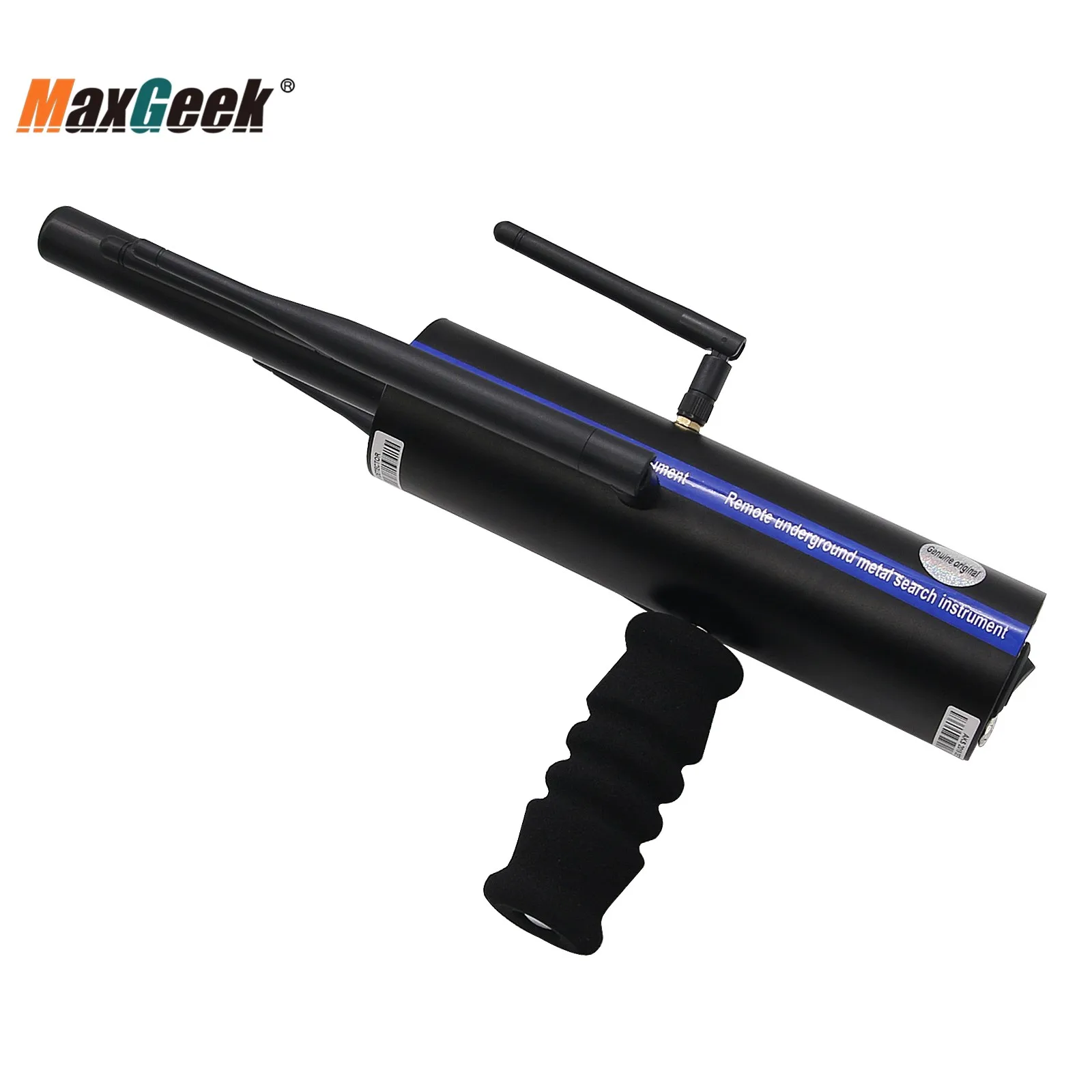 Imagem -04 - Maxgeek Aks Detector de Metais de Longo Alcance Ouro Gemas Diamante Finder Preto com Seis Antenas de Alumínio Estojo de Transporte