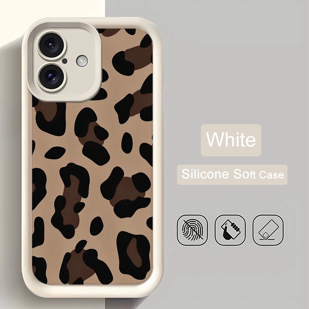 Advanced Leopard Print Phone Case For IPhone 17 Air 16 15 14 Plus 13 12 11 Pro Max 16  Shockproof Bumper Cover Case Funda