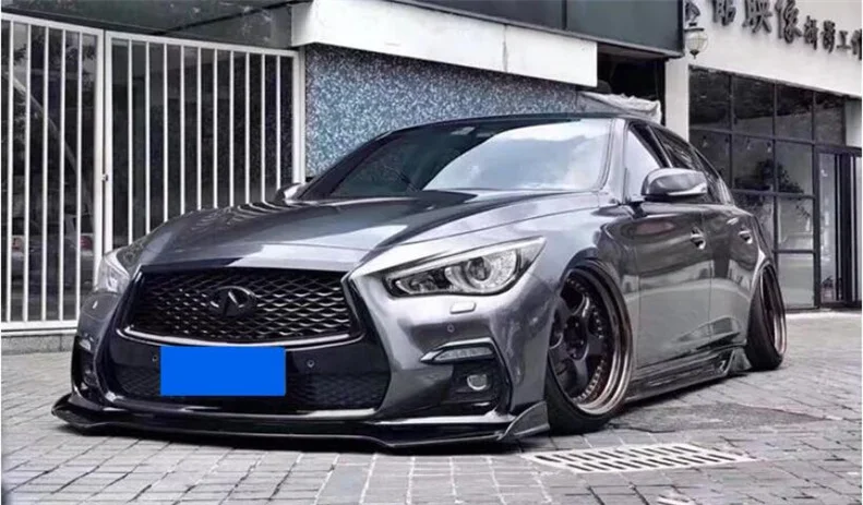 

Углеродное волокно для Infiniti Q50 Q50S Q50L 2015-2023, боковые юбки, панели, комплект кузова