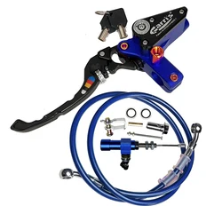 12.7mm Motorcycle Master Cylinder Lever Hydraulic Clutch Oil Hose Line Pipe Rear Foot Brake Pull Rod Anti theft belt lock