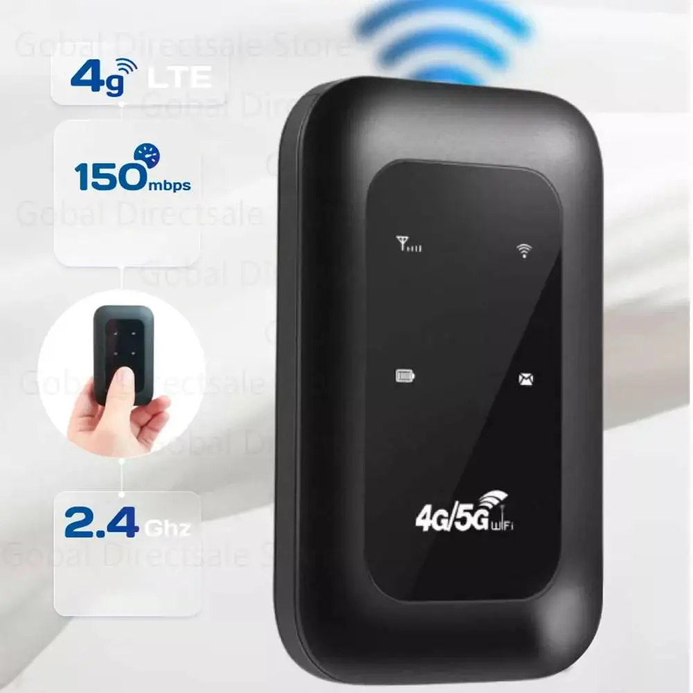 

3G/4G Мобильный Wi-Fi-маршрутизатор 150 Мбит/с 4G LTE Беспроводной маршрутизатор со слотом для SIM-карты Портативный карманный модем MiFi Автомобильная мобильная точка доступа Wi-Fi
