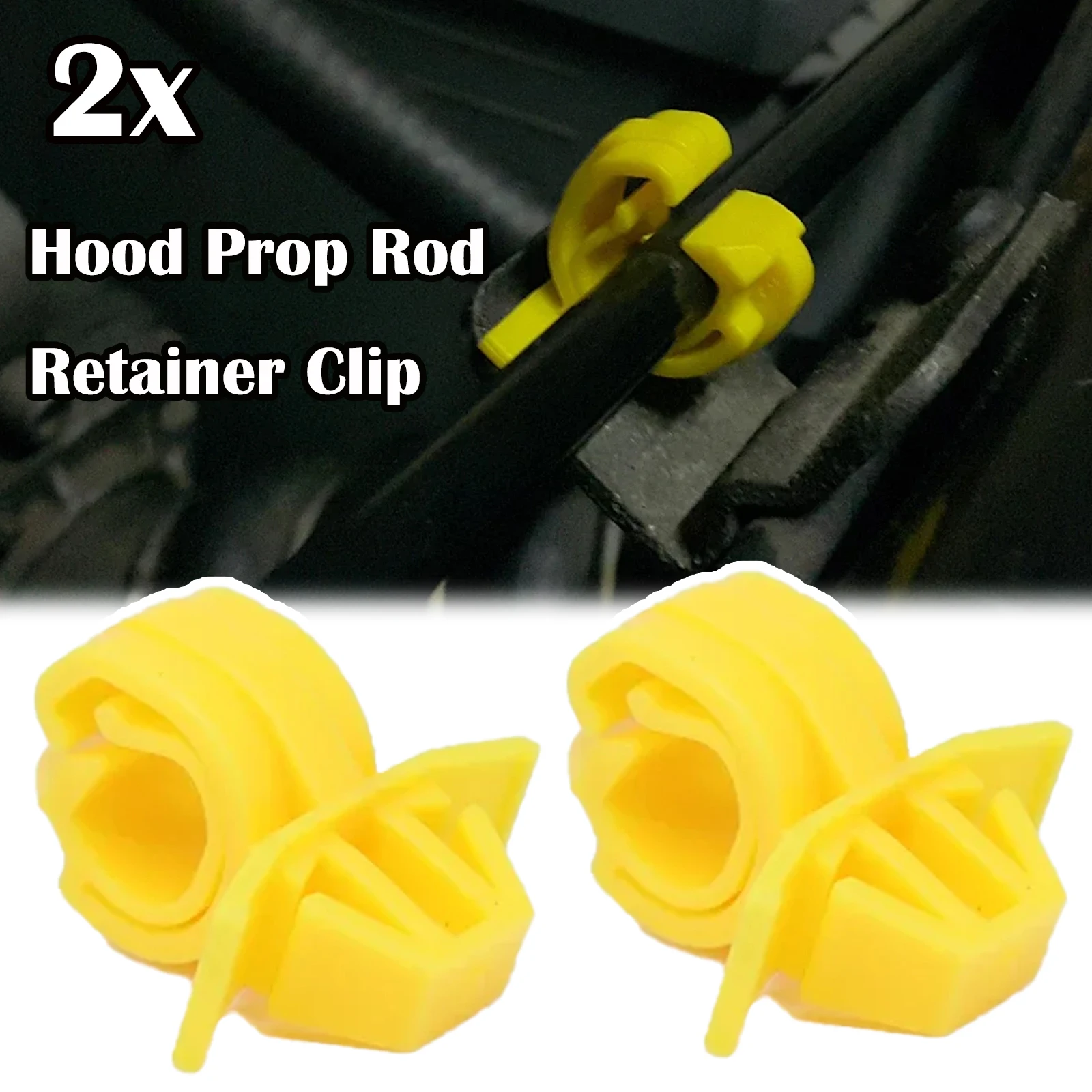 2X For Opel Corsa D E Bonnet Cable Lock Stay Clips Fixing Holder Stopper Rivet Fastener Hood Strut Prop Rod Retainer Replacement