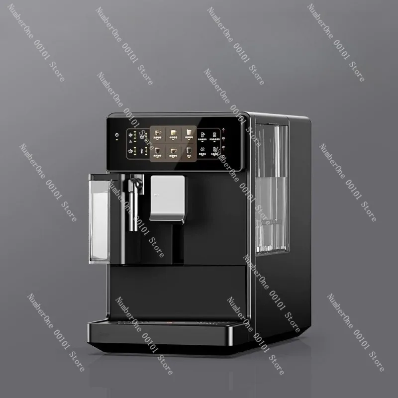 Home Office Fully Automatic Coffee Machine Espresso Americano Latte Cappuccino Maker Built In Grinder Bean to Cup One Touch