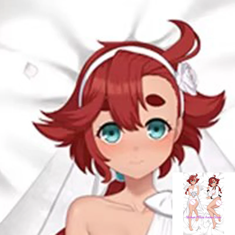 

Dakimakura Anime Pillow Cover Suletta Double Sided Print Life-size Halloween Christmas Decoration