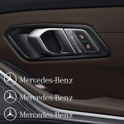 6/12pcs 3D Metal Auto Interior Decoration Stickers Emblem for Mercedes Benz AMG W211 W203 W204 W210 W124 W202 CLA W212 W108 W176