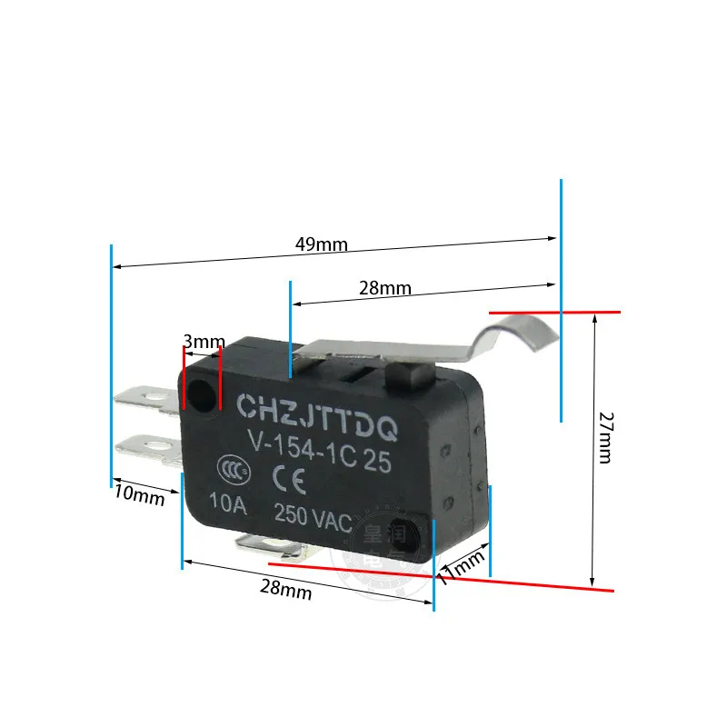 The Micro Switch Travel Switch Limit Switch V-15 V-152 V-153 V-154 V-155 V-156-1c25 10a250v