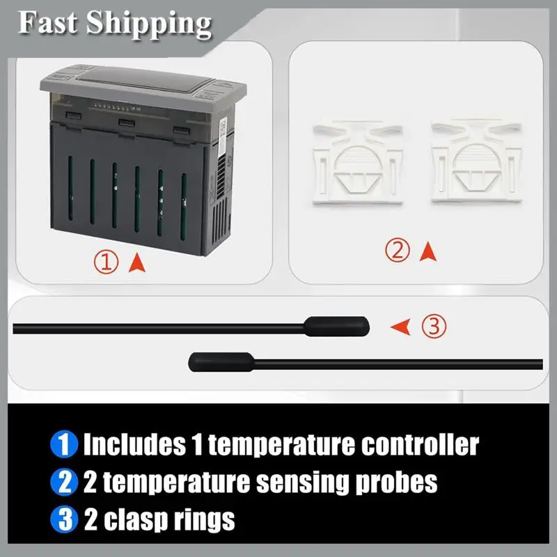 

A91P Fit For XR06CX-4N1F1 Temperature Controllers 120V/50-60Hz Programmable Digital Thermostat Fit For Commercial Freezer