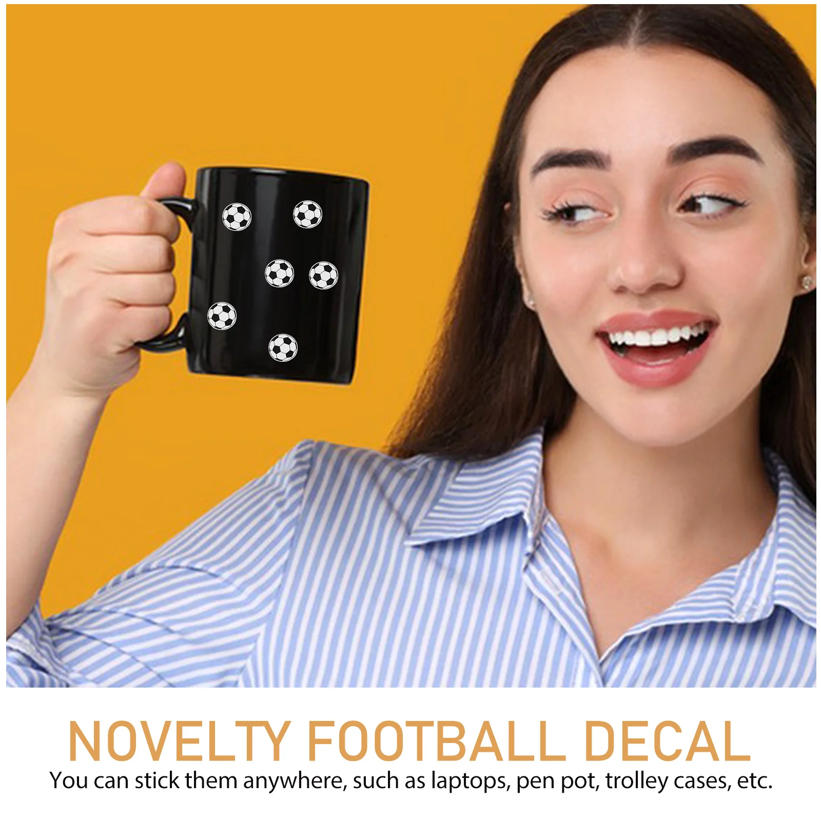 

280pcs Football Stickers Self Adhesive Black White Soccer Sealing Decals Kids Accessories 1 8cm Portable Decorative