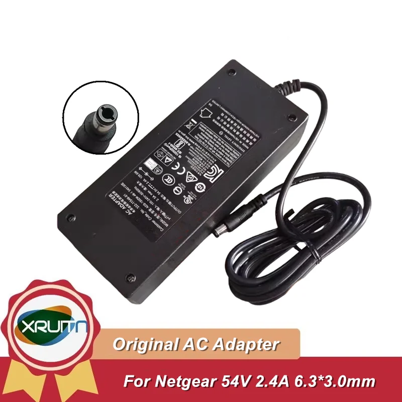 

Оригинальное зарядное устройство переменного тока 2ABU130S ADS-150DK-48-1 540130E NUA3-6540240-l1 для блока питания Netgear 54 В 2,4 А 130 Вт POE