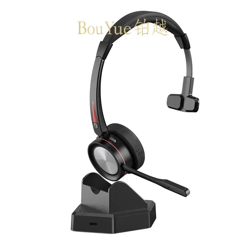 ENC Wireless Headset Noise Cancelling Mic for Call Center Office Remote Work Clear Voice Communication Earphone Handsfree