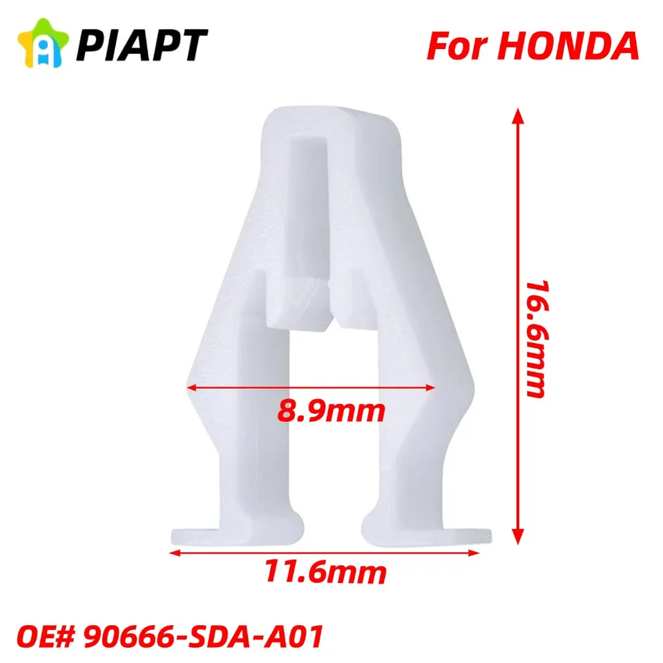 50pcs For Honda 90666-SDA-A01 Snap Fitting Trim Clips Door Switch