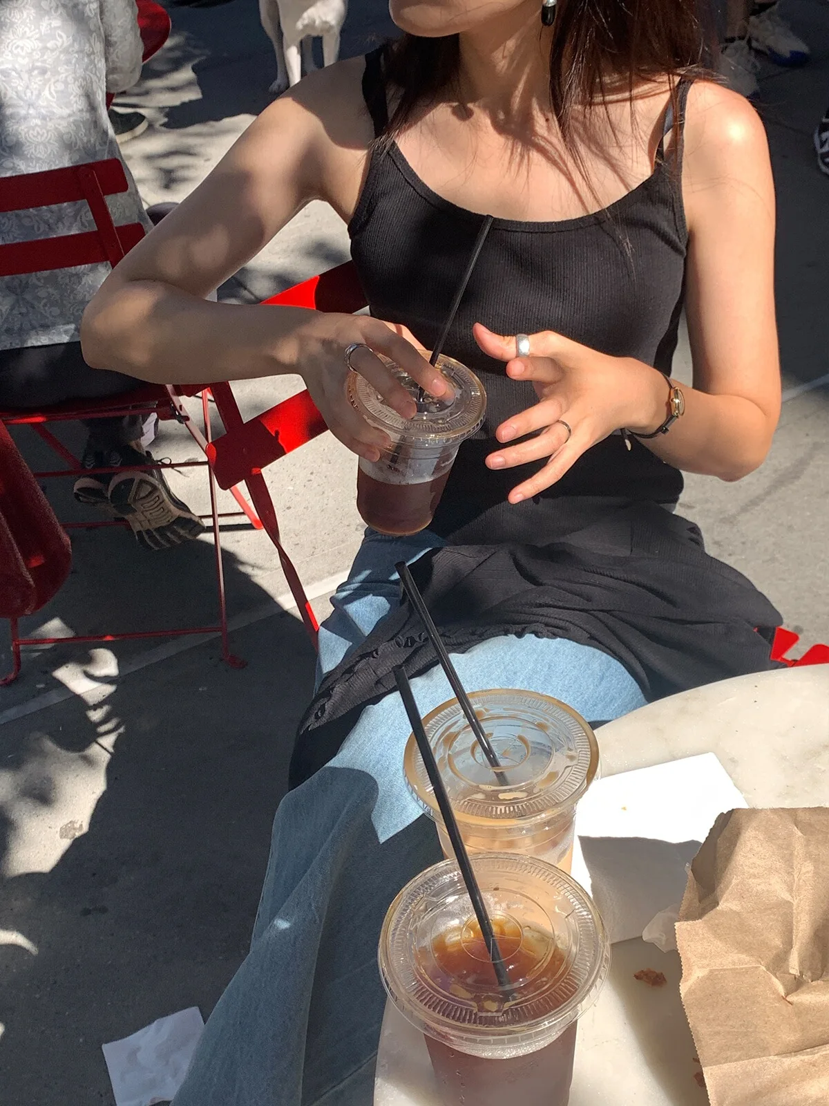 Haag Official Knitted Eyelet Cardigan Set Sweet Sle Long Sve V-Ne Cotton Modal Blend Two-Piece Suite Summer Collection