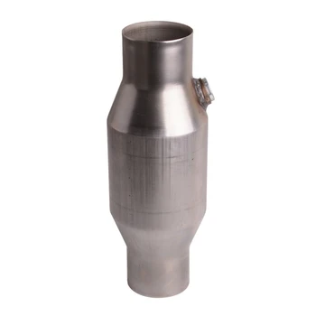 Convertitore catalitico universale Spun da 1 pz da 2.5 pollici convertitore catalitico di scarico in acciaio inossidabile 425250 ad alto flusso