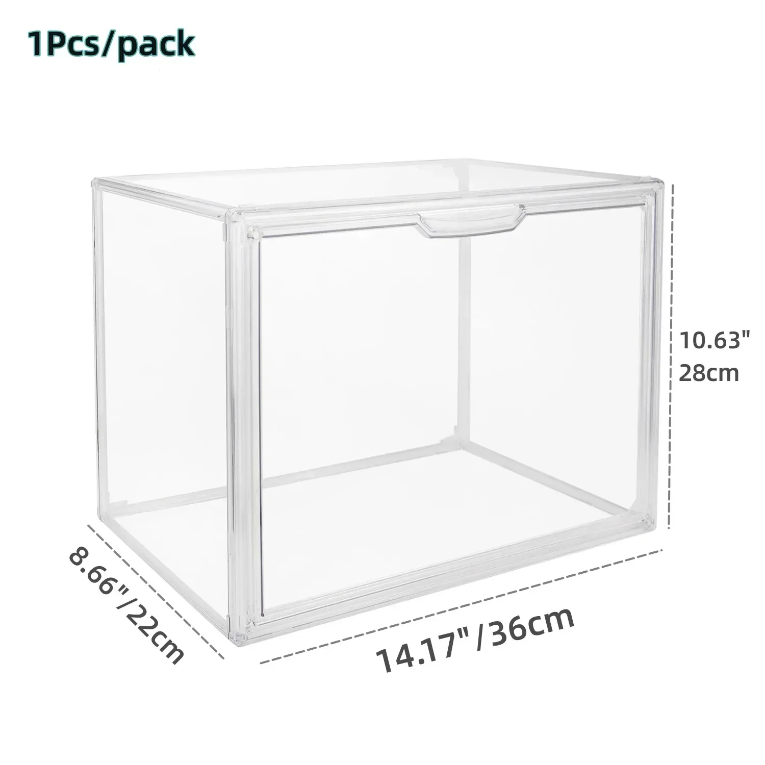 Vitrine, staubdicht, transparent, Aufbewahrungsbehälter, Behälter, Organizer, Tasche, Showbox für Figuren/Spielzeug/Sammlerstücke/Gundam/Automodell/Lego