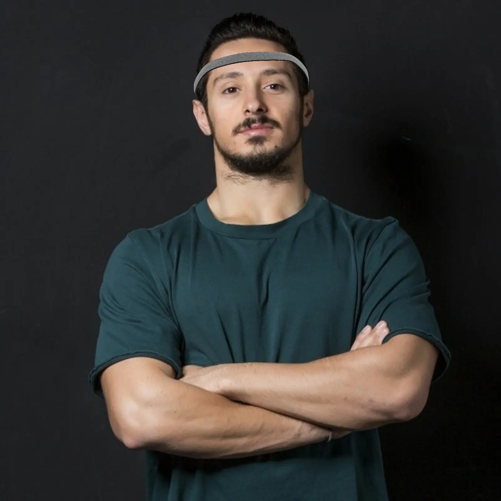 

3Pcs Anti-Slip Silicone Sports Headband for Men Quick-Dry Elastic Sweatband for Basketball Football Running Gym Workout