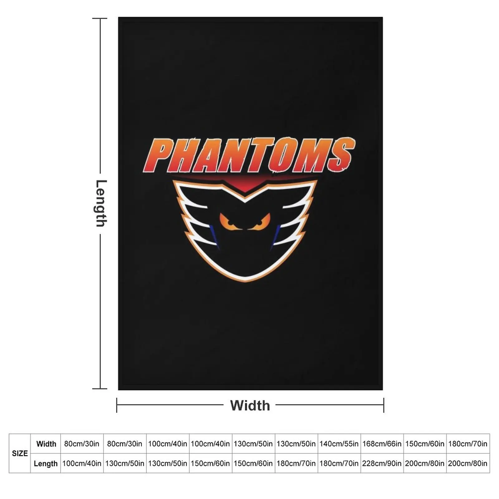 Lehigh Valley Phantoms Throw Blanket Fashion Sofas Flannel Decorative Sofas Blankets