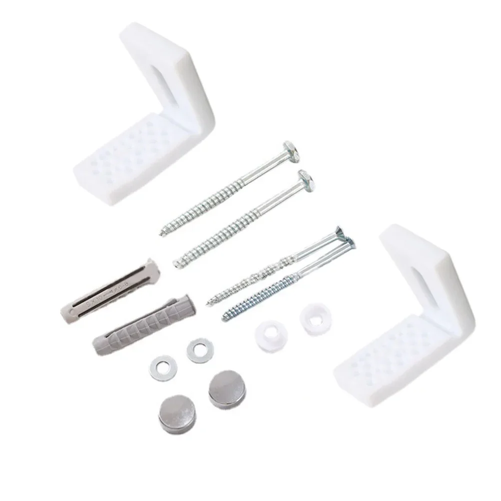 Stainless Steel Toilet Bidet Floor Fixing Kit With L-Shaped Screws - Secure Installation For Most Standard Toilets & Bidets