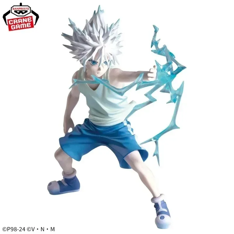 En Stock Original Bandai HUNTER × HUNTER Anime VIBRATION STARS -KILLUA-II figuras de acción juguetes regalos de modelos coleccionables
