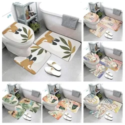 Anti-slip Bath Mat Bathroom Small Rug Shower Mat Decorative Absorbent Foot Mat Entrance Bathtub toilet rug Morandi Nordic Modern