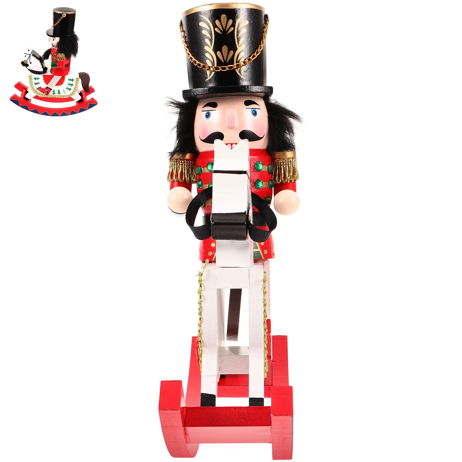 

Nutcracker Ornament Decor Christmas The Nutcrackers Wreath Wooden Traditional Figures