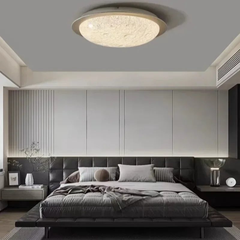 

SANDYHA Nordic Lunar LED Ceiling Light for Children Bedroom Living Room Home Indoor Lighting Modern Moon Design Decoration