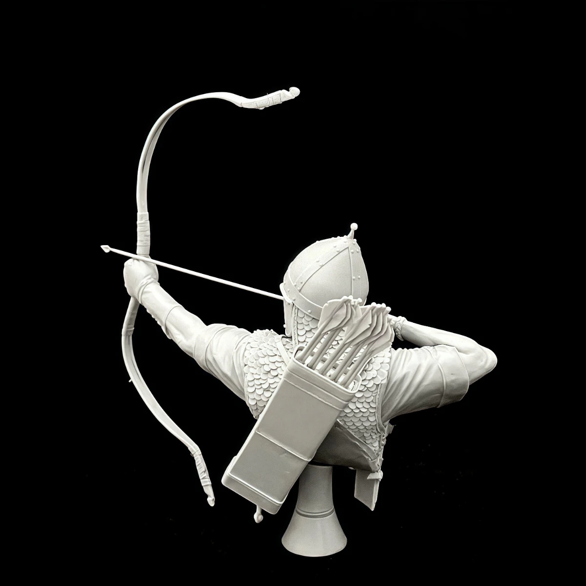 1/10 scale resin unpainted model kit, military theme, bust of a Roman auxiliary archer, unassembled and unpainted GK