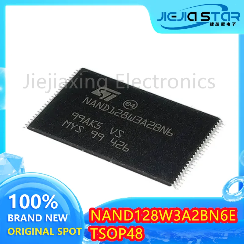 NAND128W3A2BN6E NAND128W3A2BN6อิเล็กทรอนิกส์5ชิ้น100% ใหม่เอี่ยมของแท้ TSOP48แฟลช gratis ongkir 16MB NAND