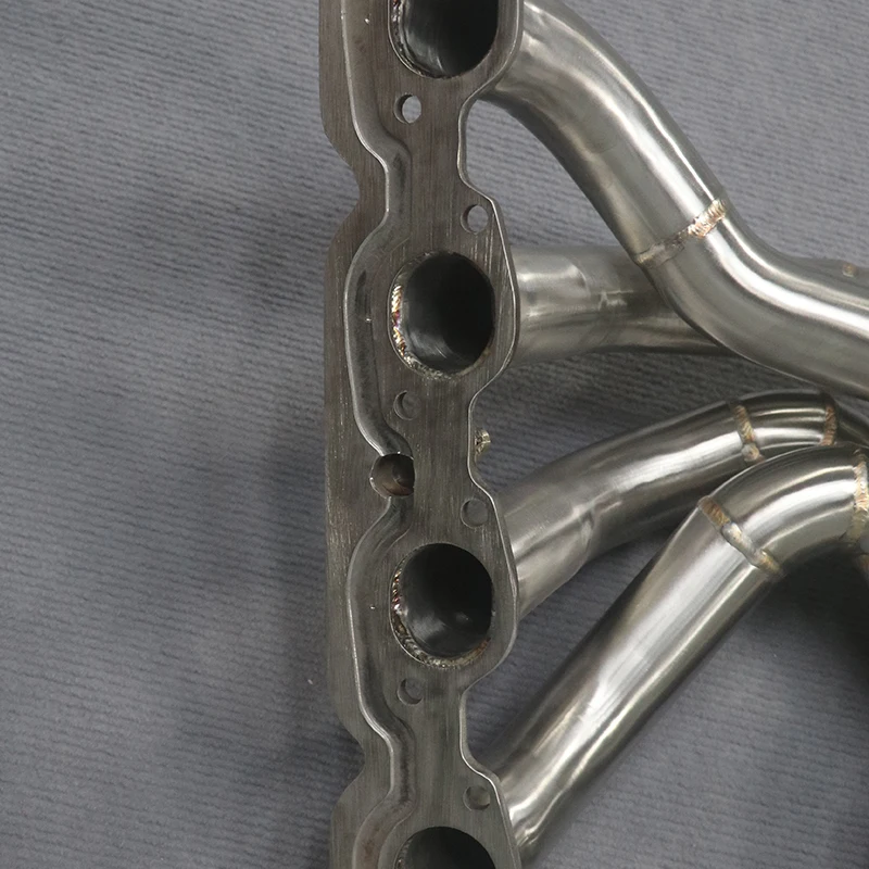 Colector de escape Jagrow con cabezal cepillado SS304 para 458 4.5L