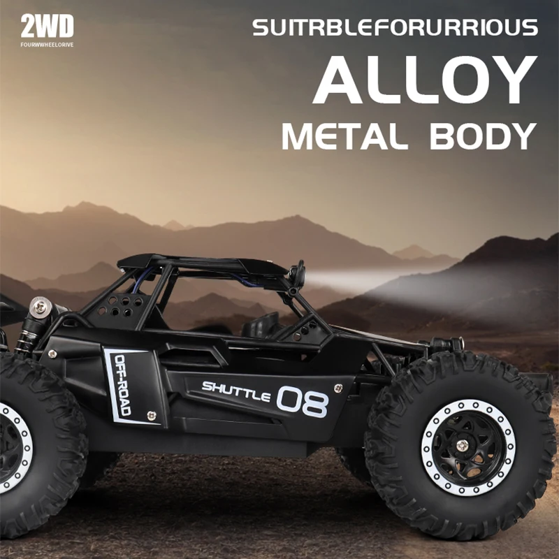 ZWN 1:16 Model RC Drift Racing Car With LED Lights 2WD Remote Control Off-road Climbing Vehicle Outdoor Cars Toys for Kids Gifts