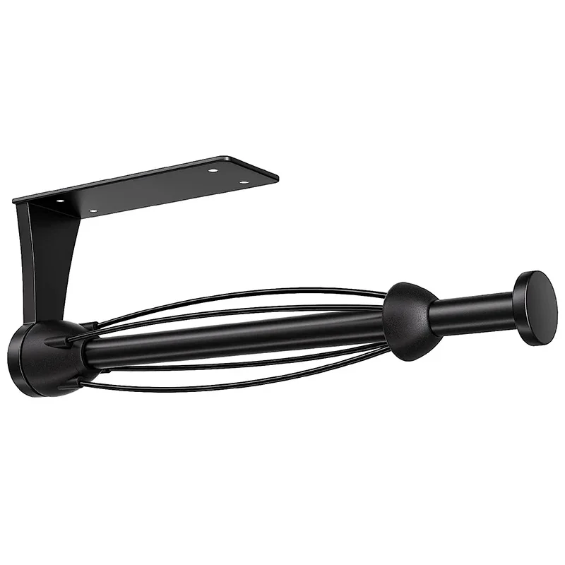 Self-Adhesive or Paper Drilled Towel Holder Cabinet Under Damping Single Effect, Operable Hand Mount Wall Paper Towel Holder