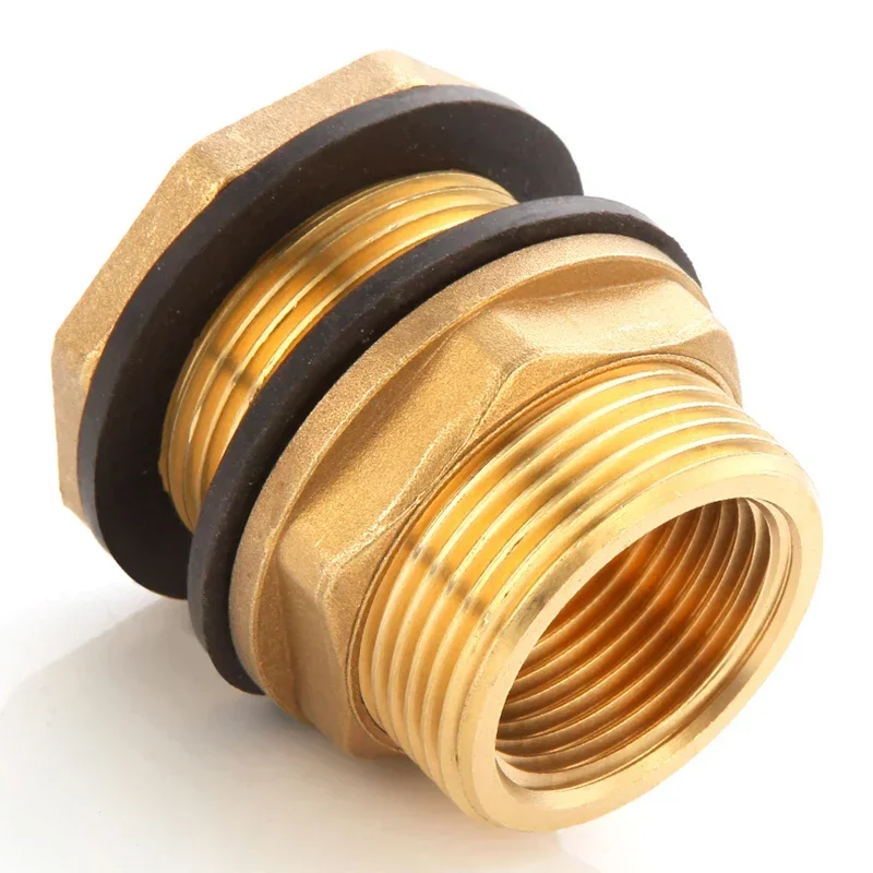 Copper Coupling Fitting for Water Systems with Hex Head 1/2 Inch to 2 Inch Outer and Inner Thread Connection Rated Up to 850 kPa