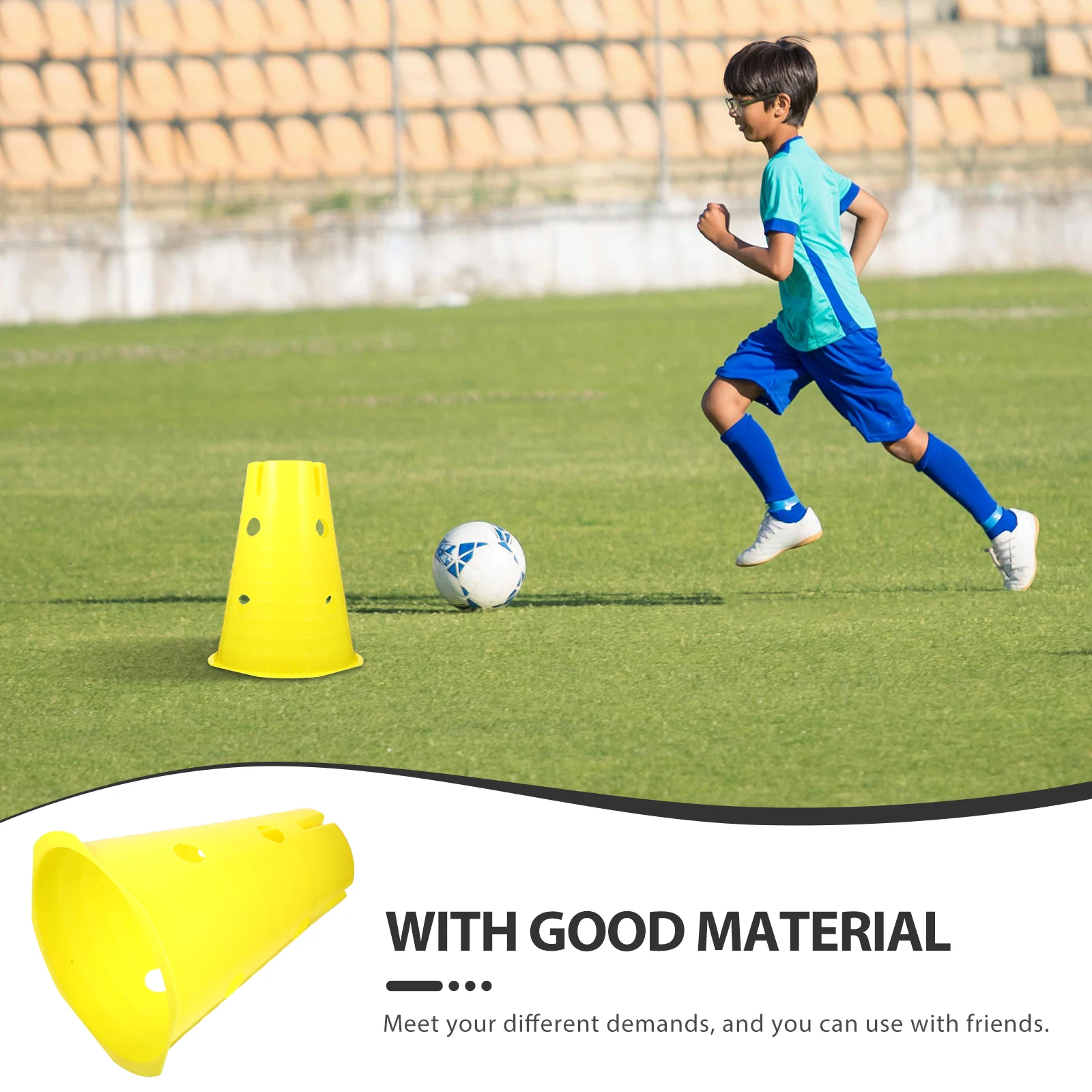 

Football Training Equipment Cones Sports Soccer for Aids Practice Agility Basketball