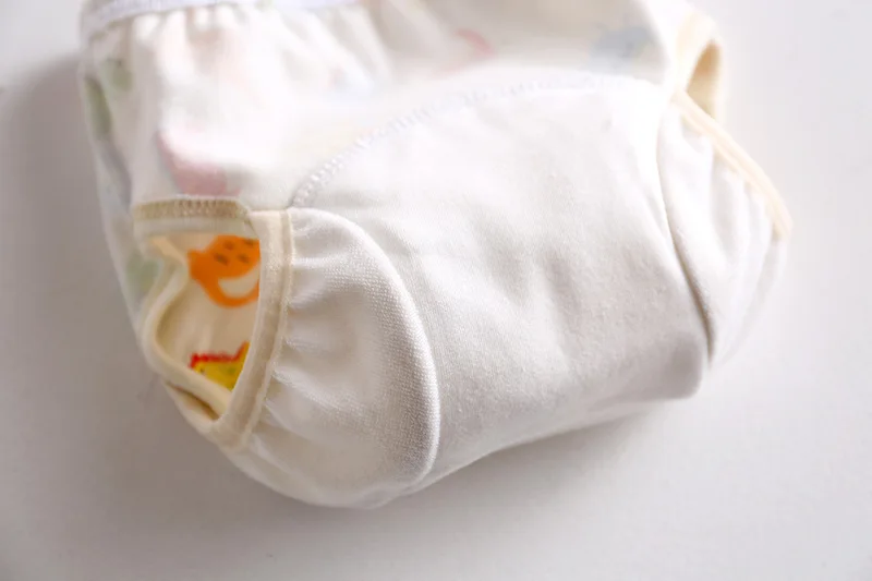 Calça de treinamento de bebê de algodão reutilizável fralda de gaze à prova d'água fralda de pano calças de estudo do bebê fraldas laváveis