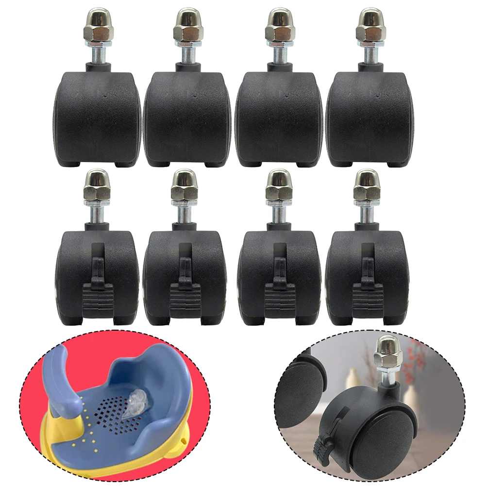 4PCS Swivel Casters To Replace Heater Wheels Casters For Midea Electric Oil Heater Table Chair Sofa Wheels Roller Accessories