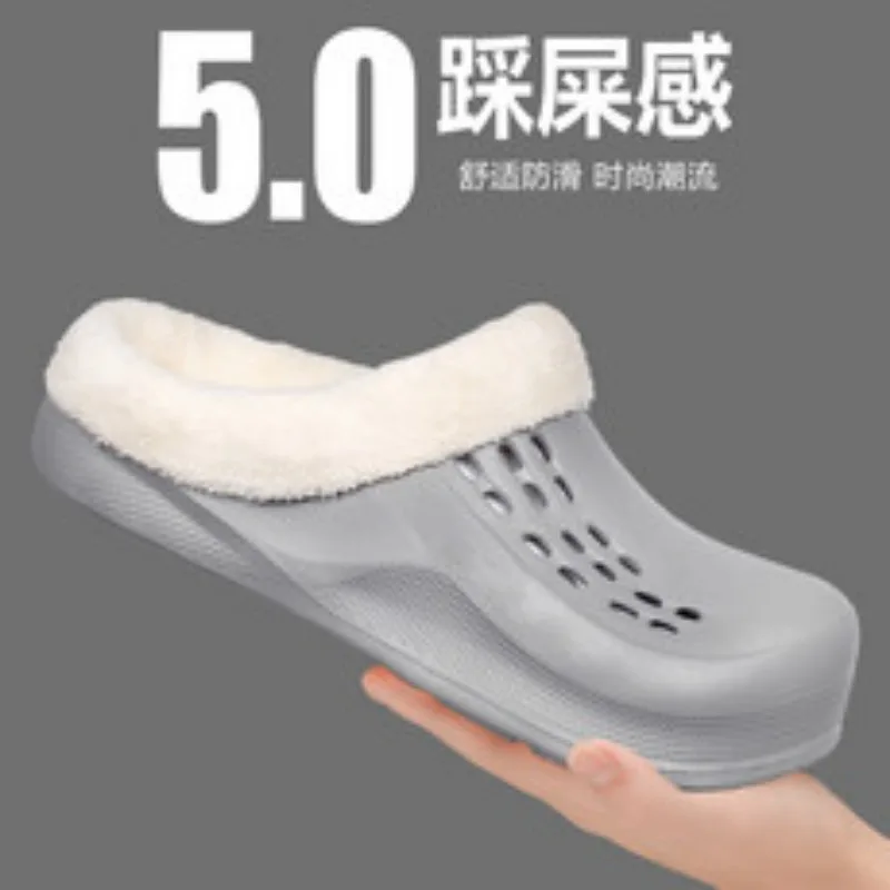 

Уютные тапочки на платформе, домашние теплые тапочки, удобные тапочки из пены с эффектом памяти, теплая плюшевая обувь для спальни на зиму