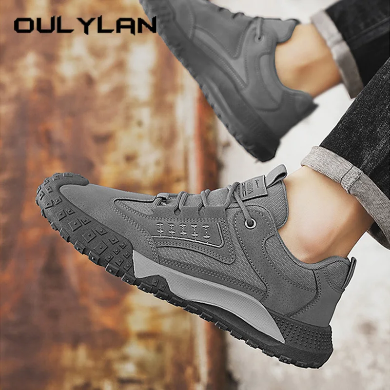 

Oulylan Male Durable Classical Versatile Loafers New Summer Practical Daily Comfy Walking Footwear Outdoor Activities Work Boots