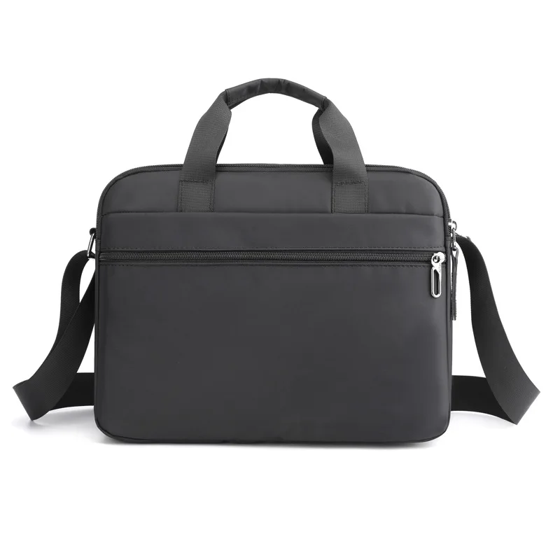 Nieuwe Heren Grote Capaciteit Horizontale Schoudertas Messenger Tas Aktetas Multifunctionele Eenvoudige A4 Book Handtas Business Bag