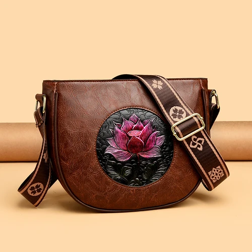 Imagen 2 del producto Bolso de hombro de piel sintética para mujer, bolso cruzado, bolsos de mano a la moda para mujer, bolso escolar informal elegante para oficina, cartera