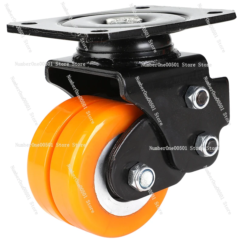 

Shock-absorbing Caster Spring Universal Wheel AGV Trolley Door Telescopic Polyurethane Wheel Suspension