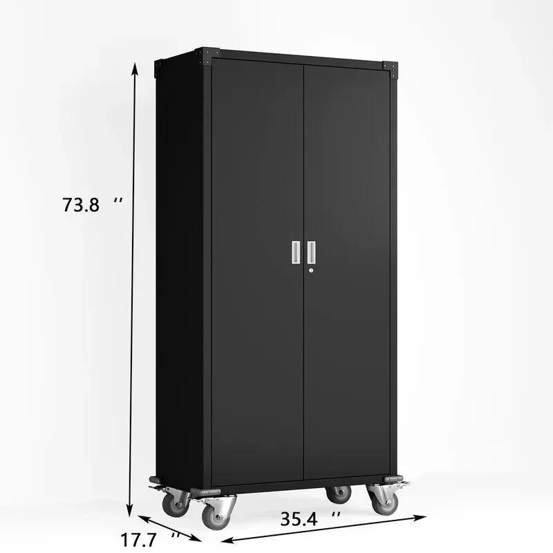 Storage Cabinet High Quality Steel with Wheels Factory Cheap Tools Garage Metal Locker Mobile Iron Box